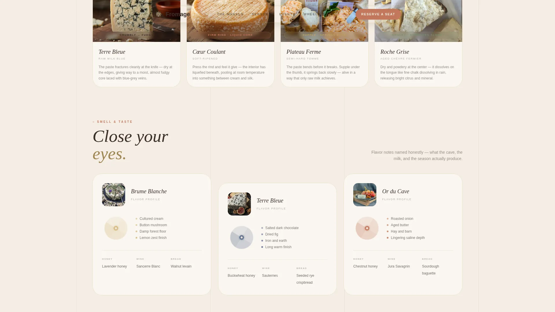 Artisan Cheesemaker Landing Page Template