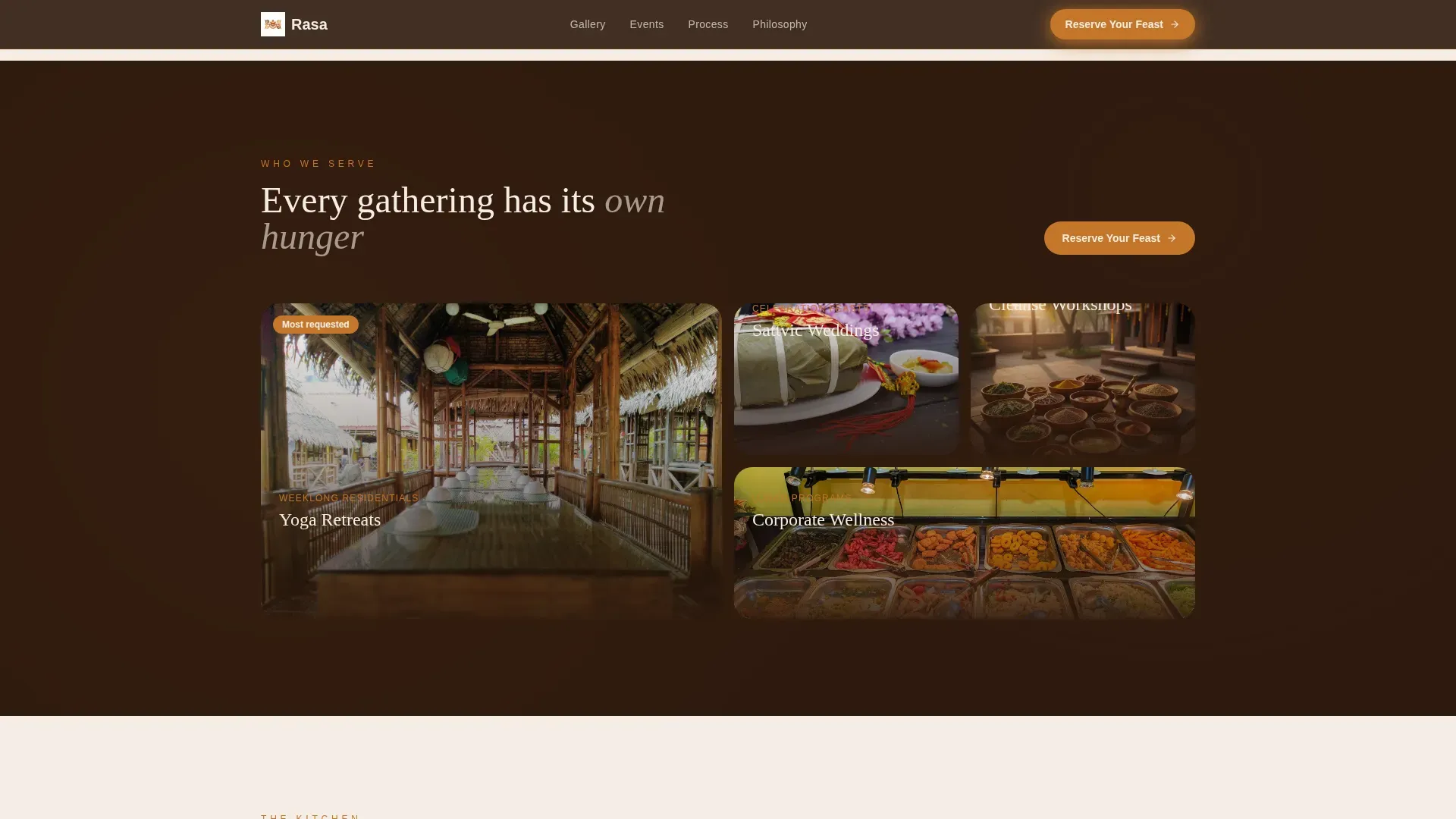 Artisan Ayurvedic Catering | Free Website Template | Rocket