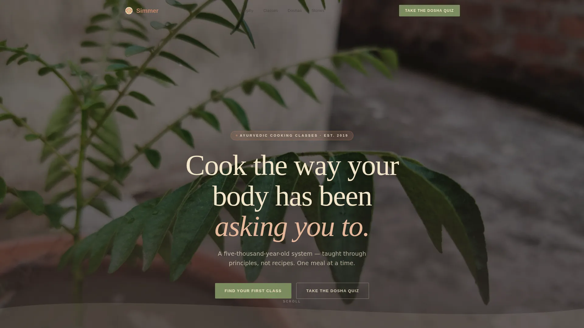 Nourishing Ayurvedic | Free Website Template | Rocket