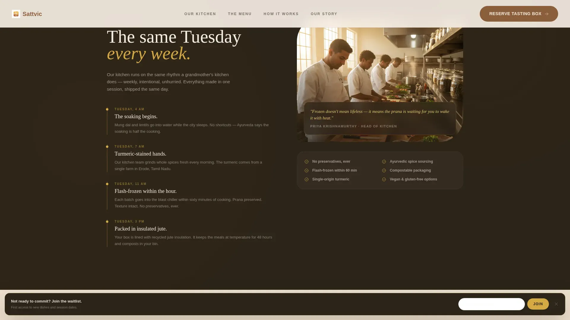 Artisan Ayurvedic Foods | Free Website Template | Rocket