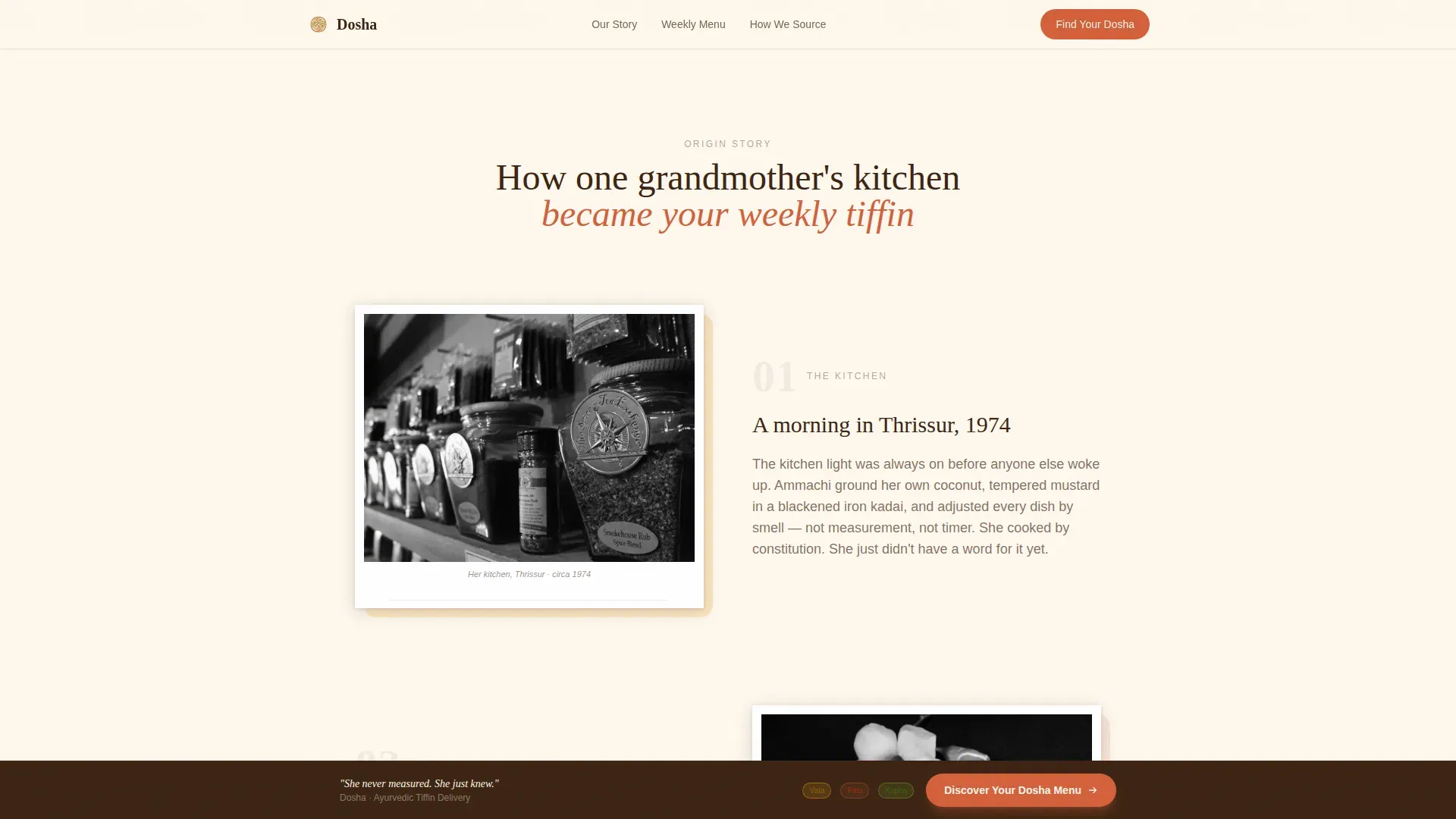 Ayurvedic Meal Delivery | Free Website Template | Rocket