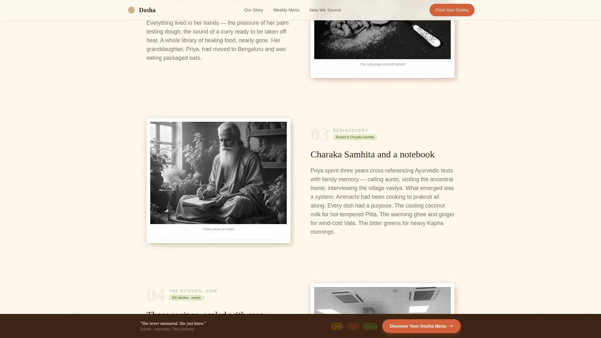 Ayurvedic Meal Delivery | Free Website Template | Rocket