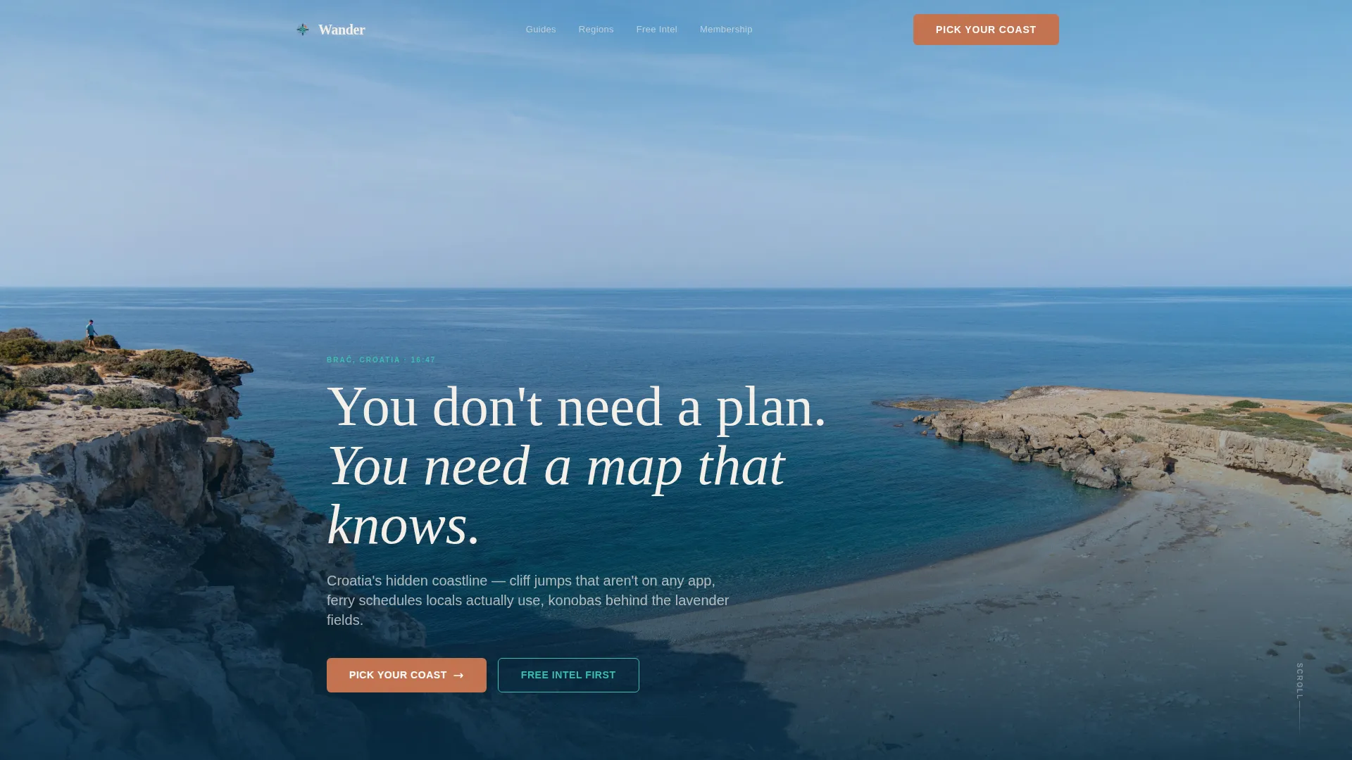 Croatia Travel Blog Website Template