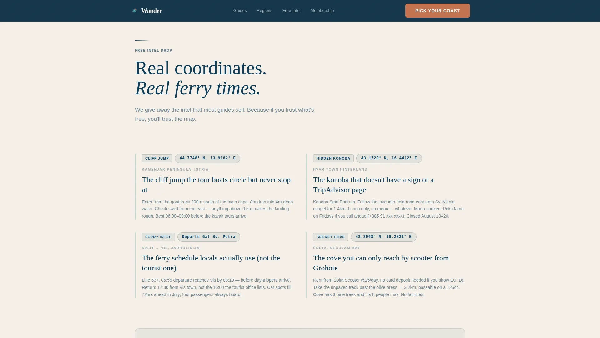 Croatia Travel Blog Website Template
