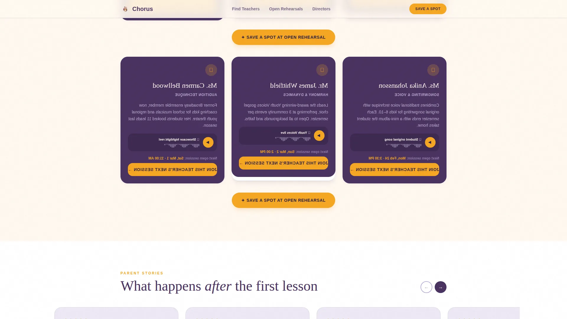 Kids Singing & Choir Directory Website Template