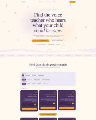 Kids Singing & Choir Directory Website Template