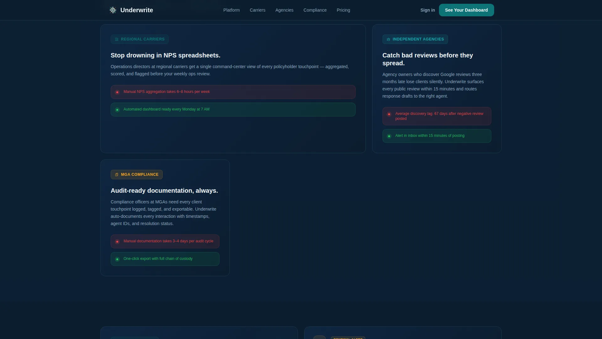 Insurance Software & SaaS Reviews Website Template