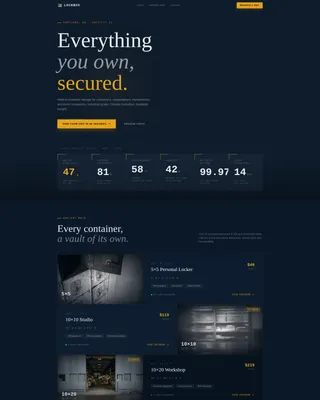 Self-Storage & Mini-Storage Professional Website Template