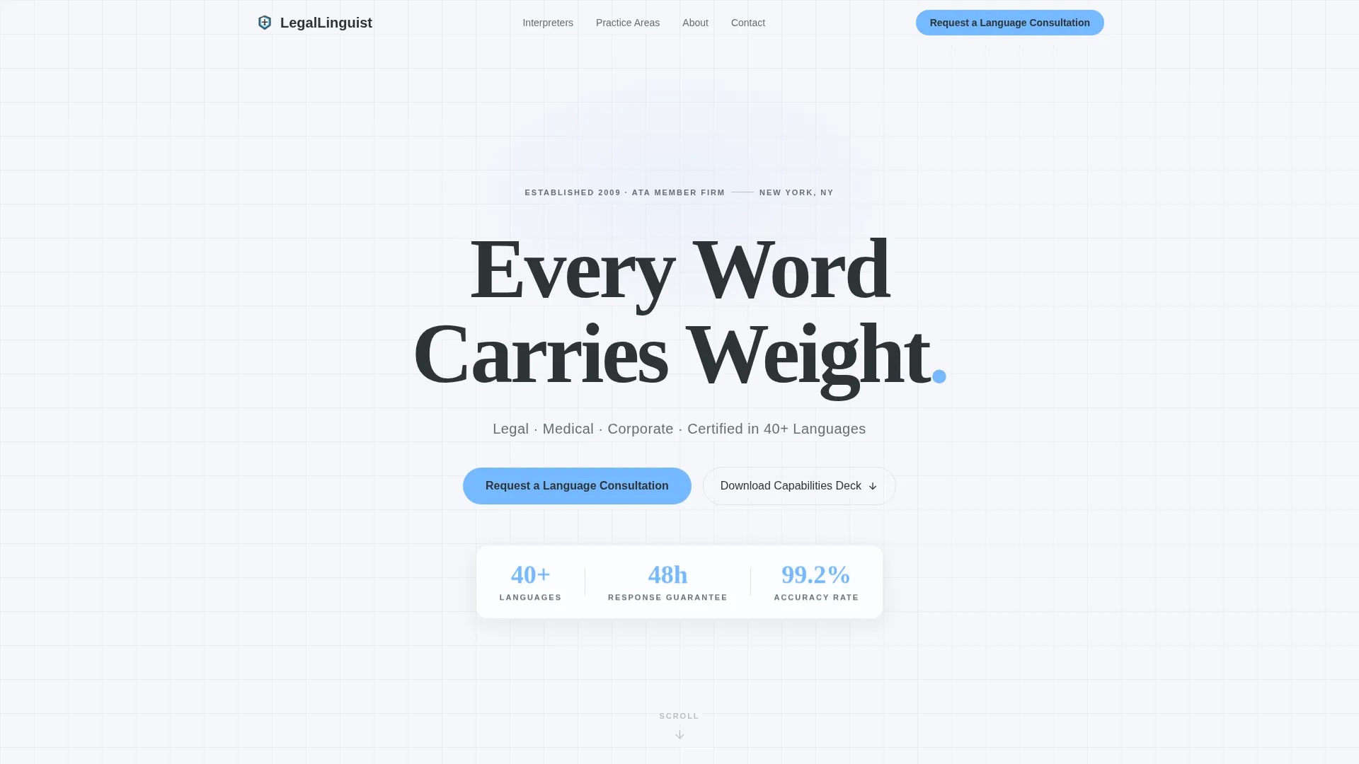Translator & Interpreter Booking Website Template