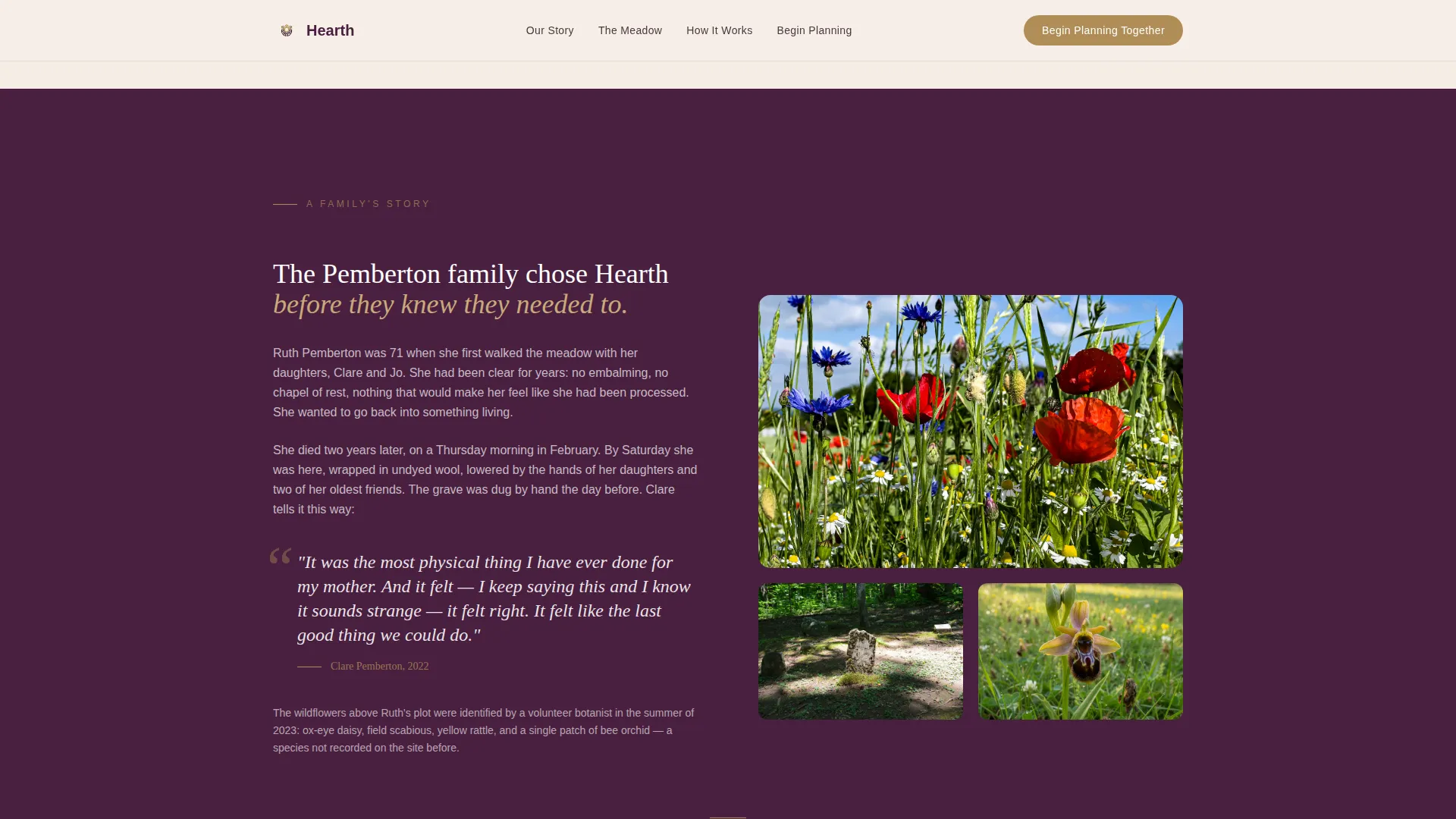 Cemetery & Burial Professional Website Template