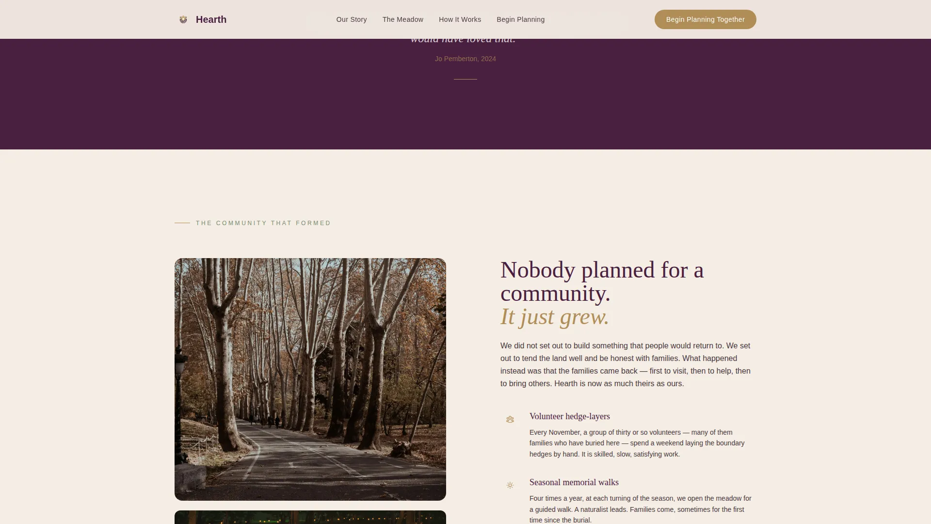 Cemetery & Burial Professional Website Template