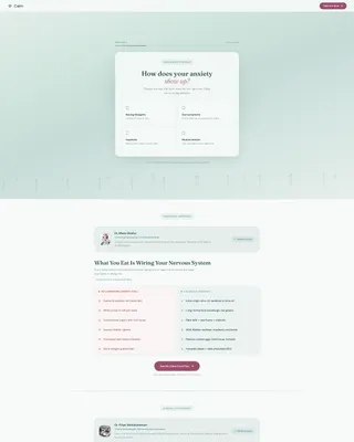 Anxiety Care Professional Website Template