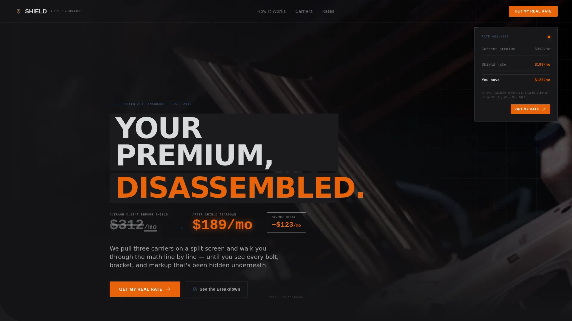 Vehicle Insurance & Finance Specialist Privacy Policy Website Template