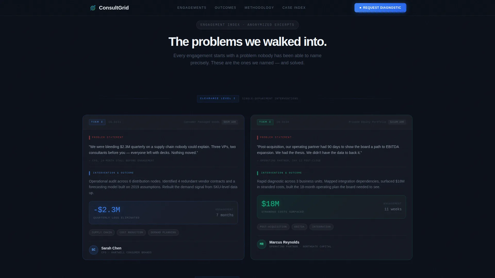 Enterprise Consulting Firm Multi-Practice Website Template