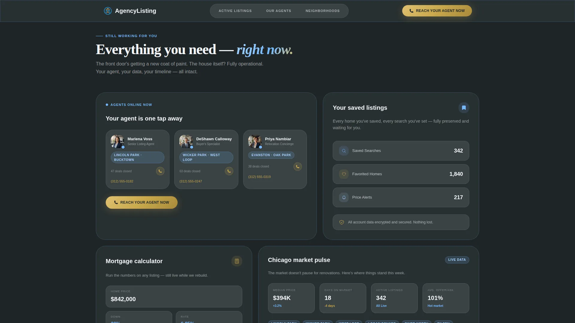 Real Estate Agency Client Progress Dashboard Website Template
