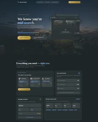 Real Estate Agency Client Progress Dashboard Website Template