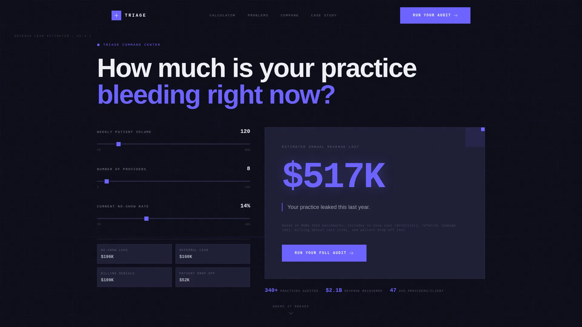 Healthcare Software & SaaS Cost Calculator Website Template