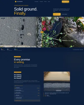 Garden & Yard Renovation Pricing Website Template
