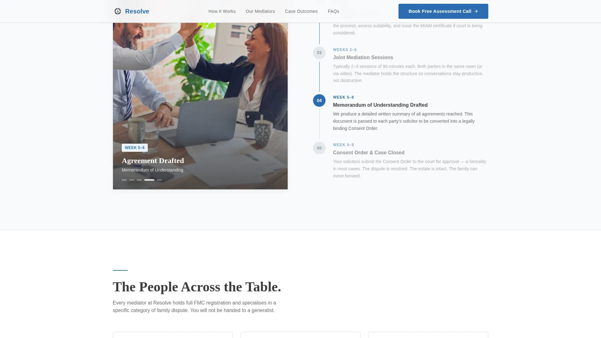 Mediation & Alternative Dispute Booking Website Template