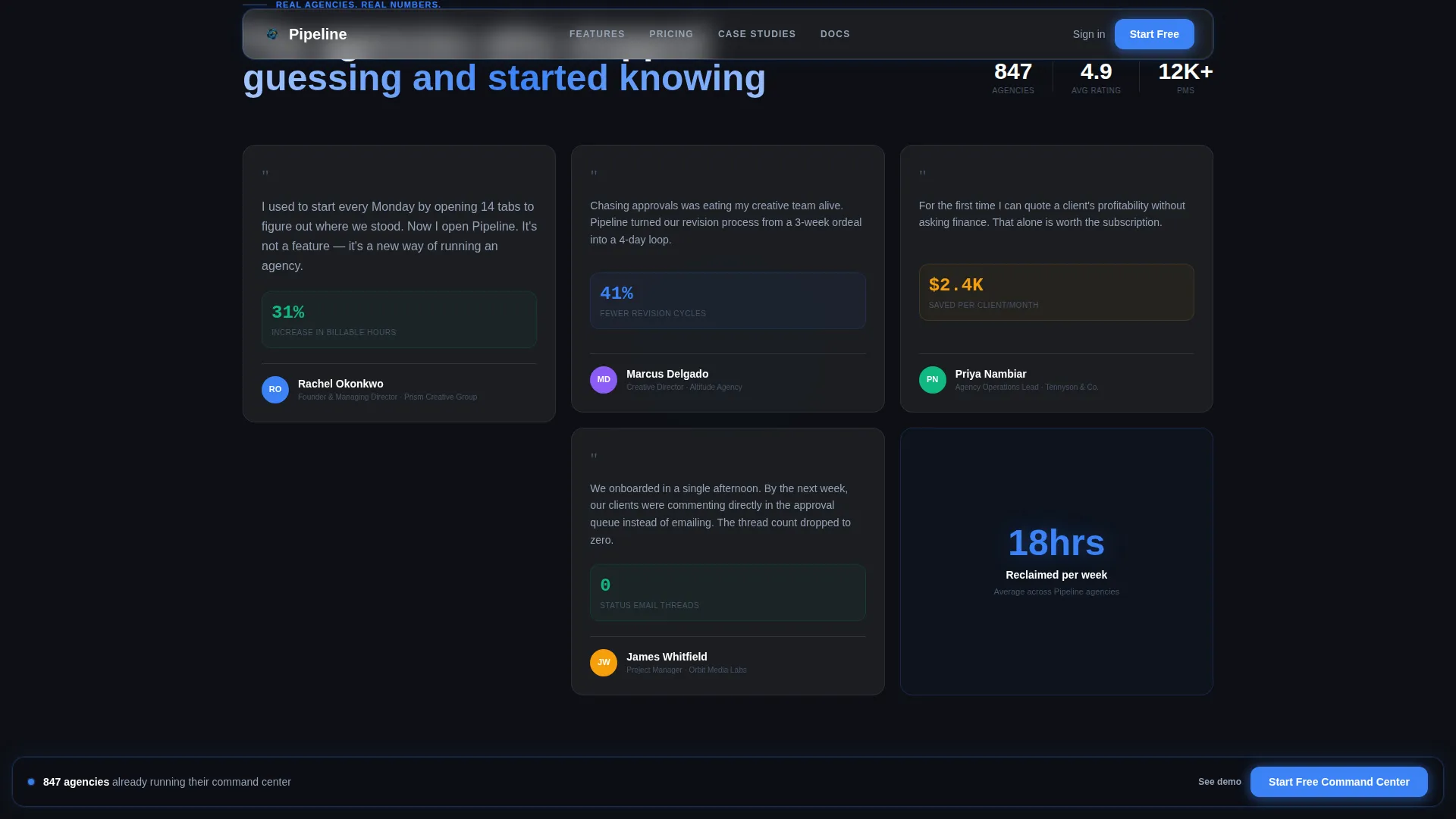Marketing Agency Software Reviews Website Template