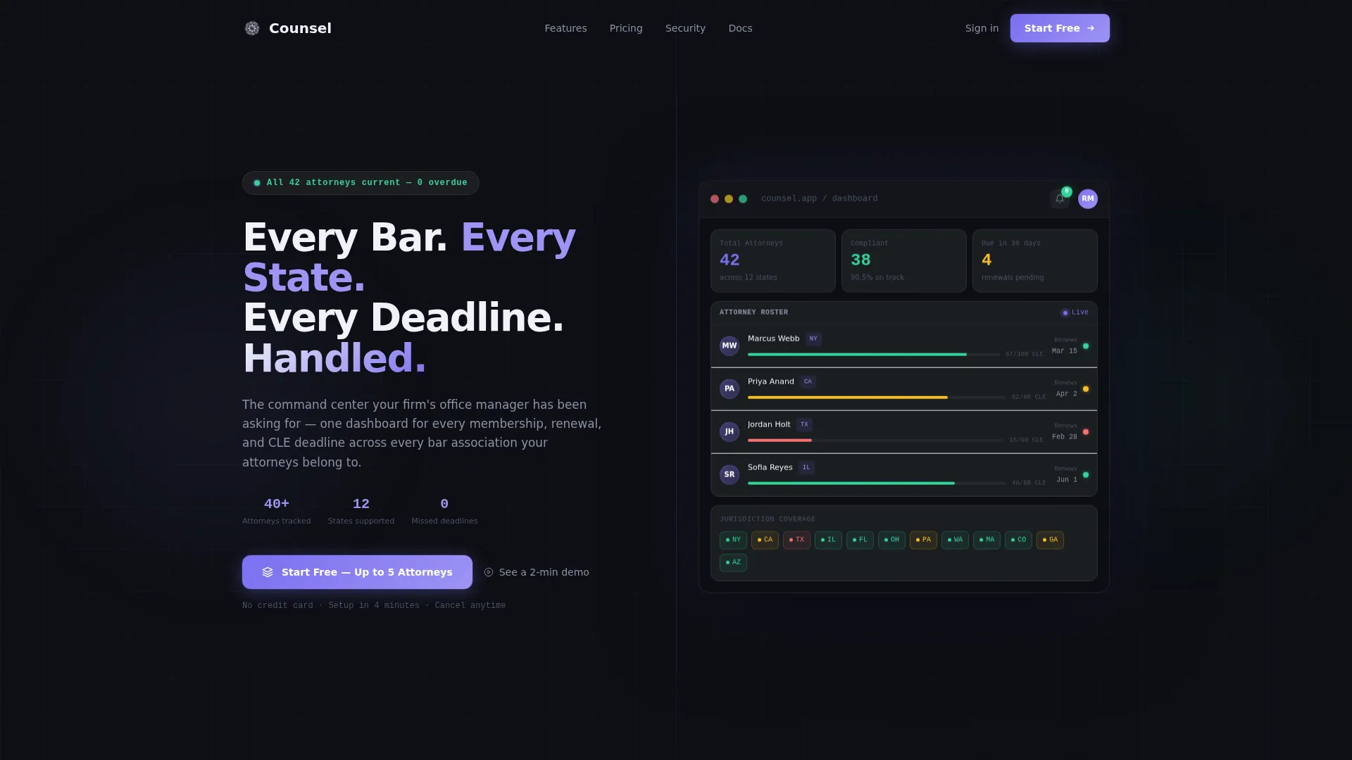 Legal Software Privacy Policy Website Template