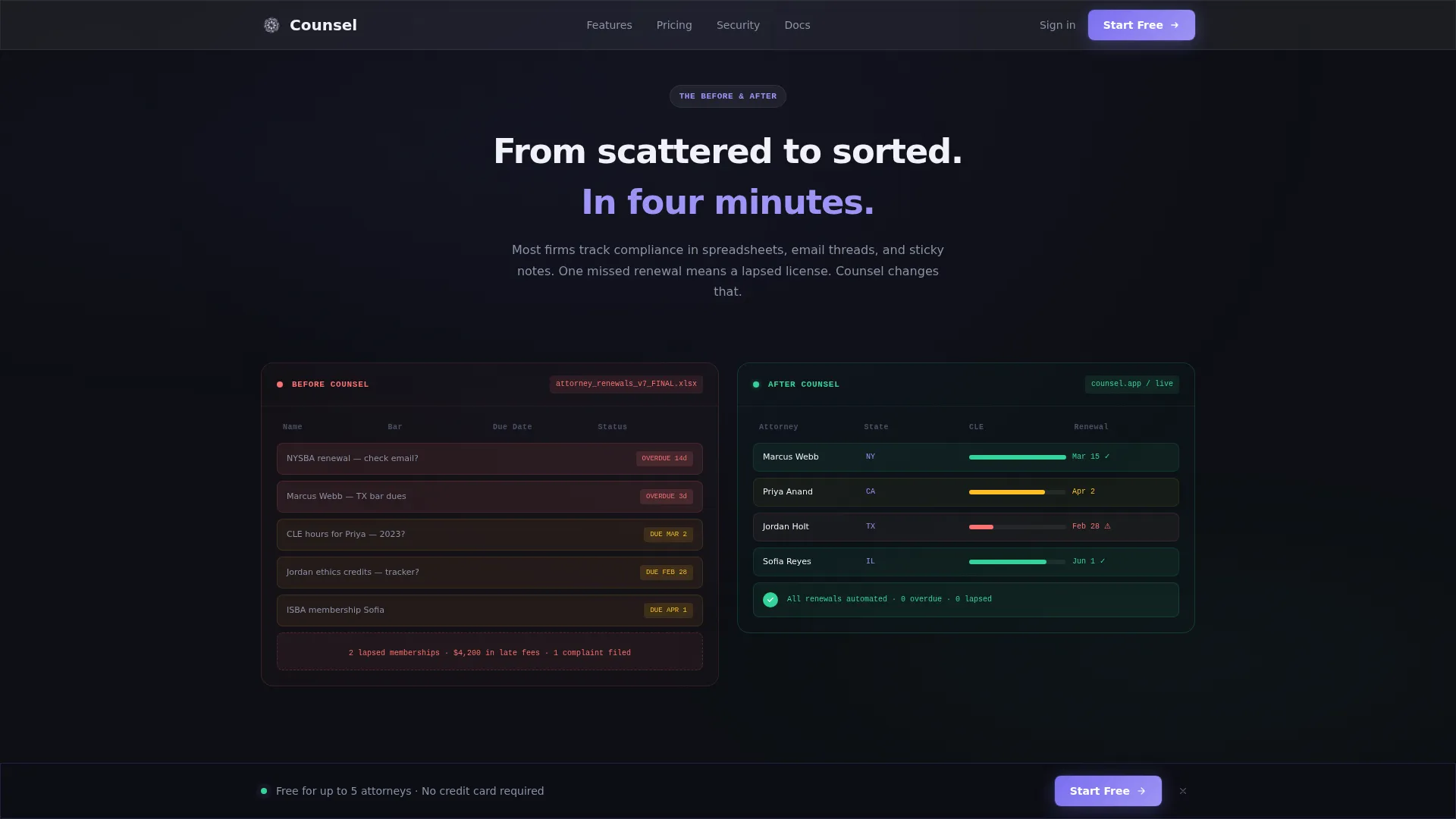 Legal Software Privacy Policy Website Template