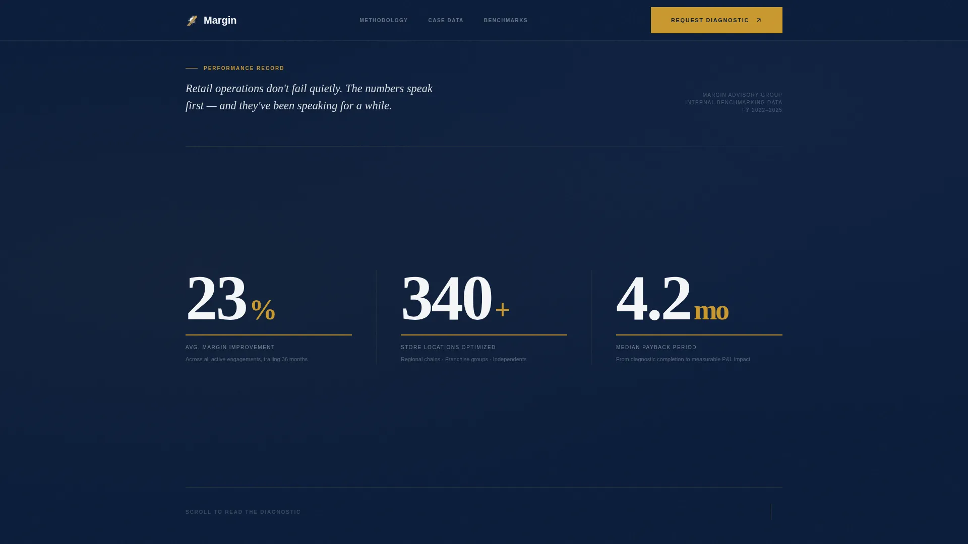 Retail Consulting FAQ Website Template