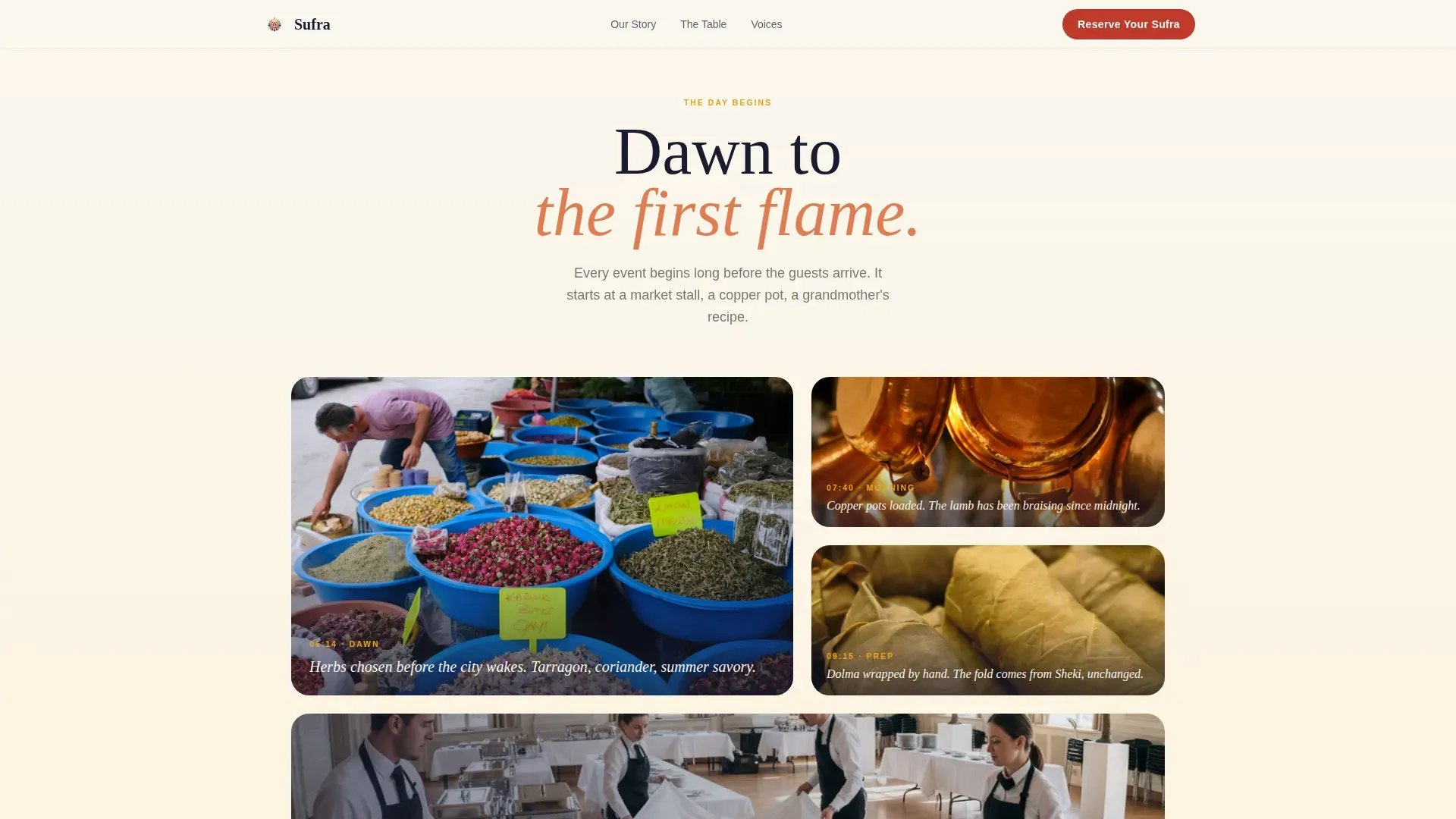 Authentic Azerbaijani Catering | Free Website Template | Rocket