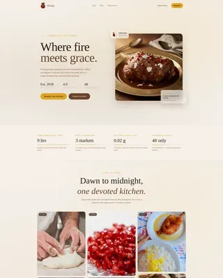 Sophisticated Azerbaijan Cuisine | Free Website Template | Rocket