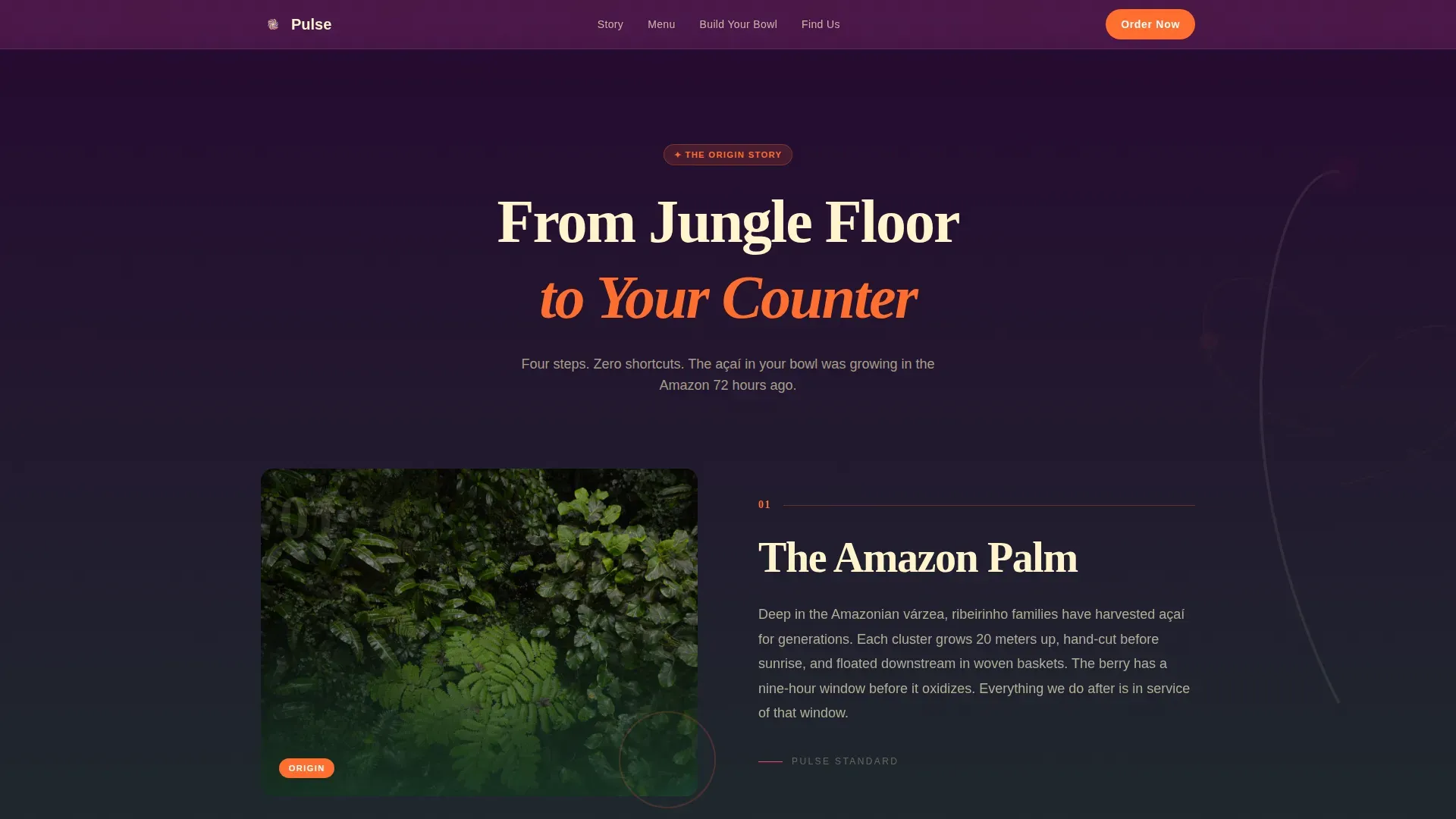 Trendy Açaí Bar | Free Website Template | Rocket