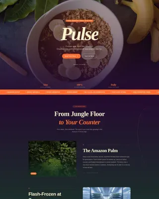 Trendy Açaí Bar | Free Website Template | Rocket