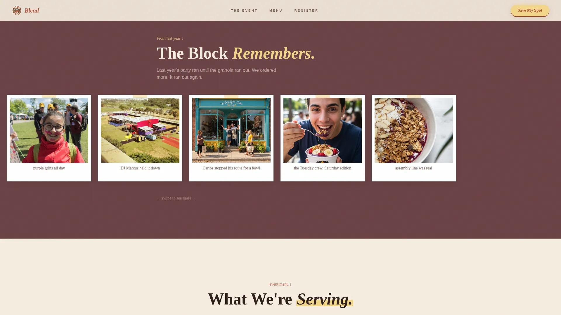 Specialist Regional & Specialty Restaurant Professional Website Template
