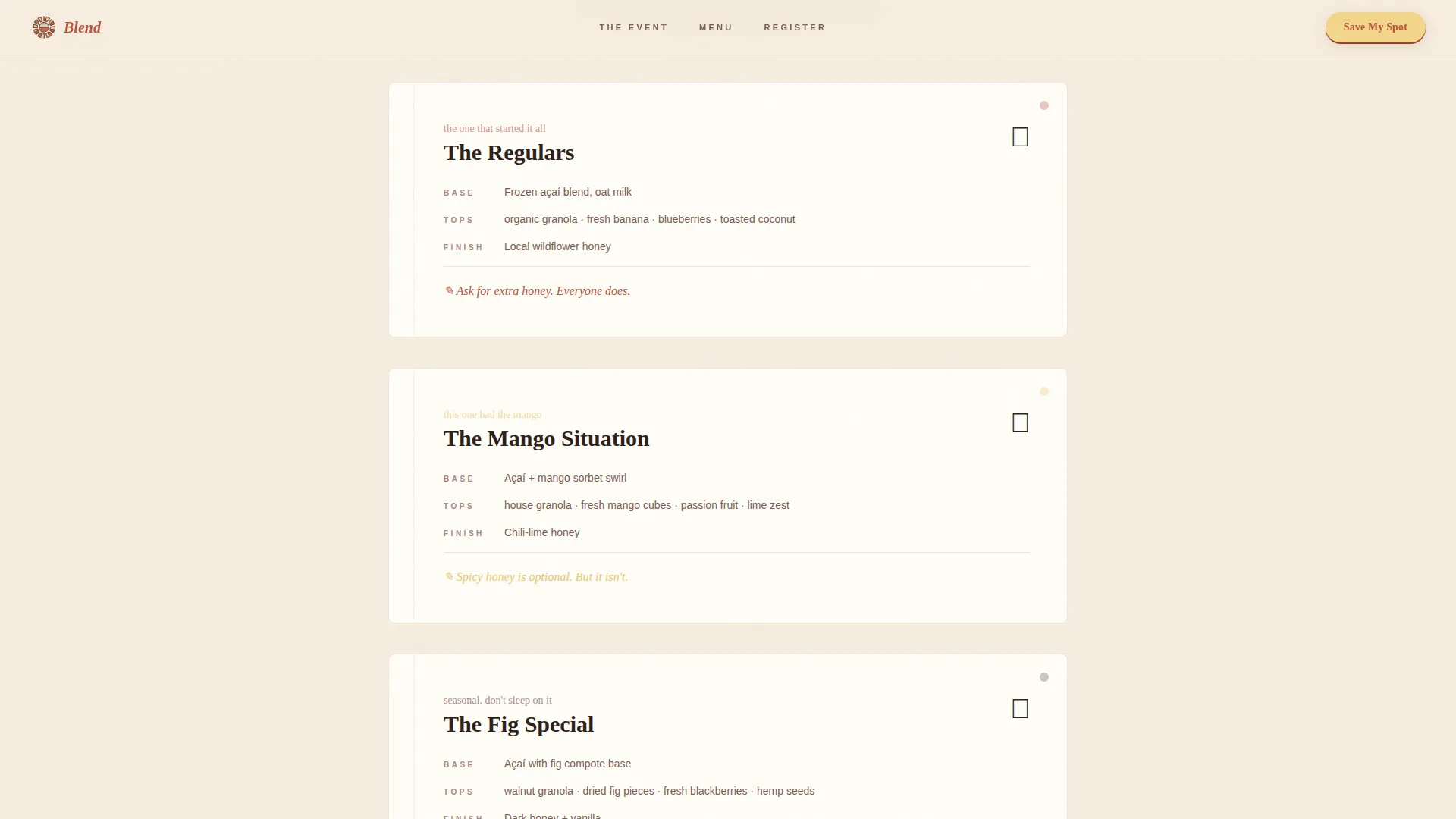 Specialist Regional & Specialty Restaurant Professional Website Template