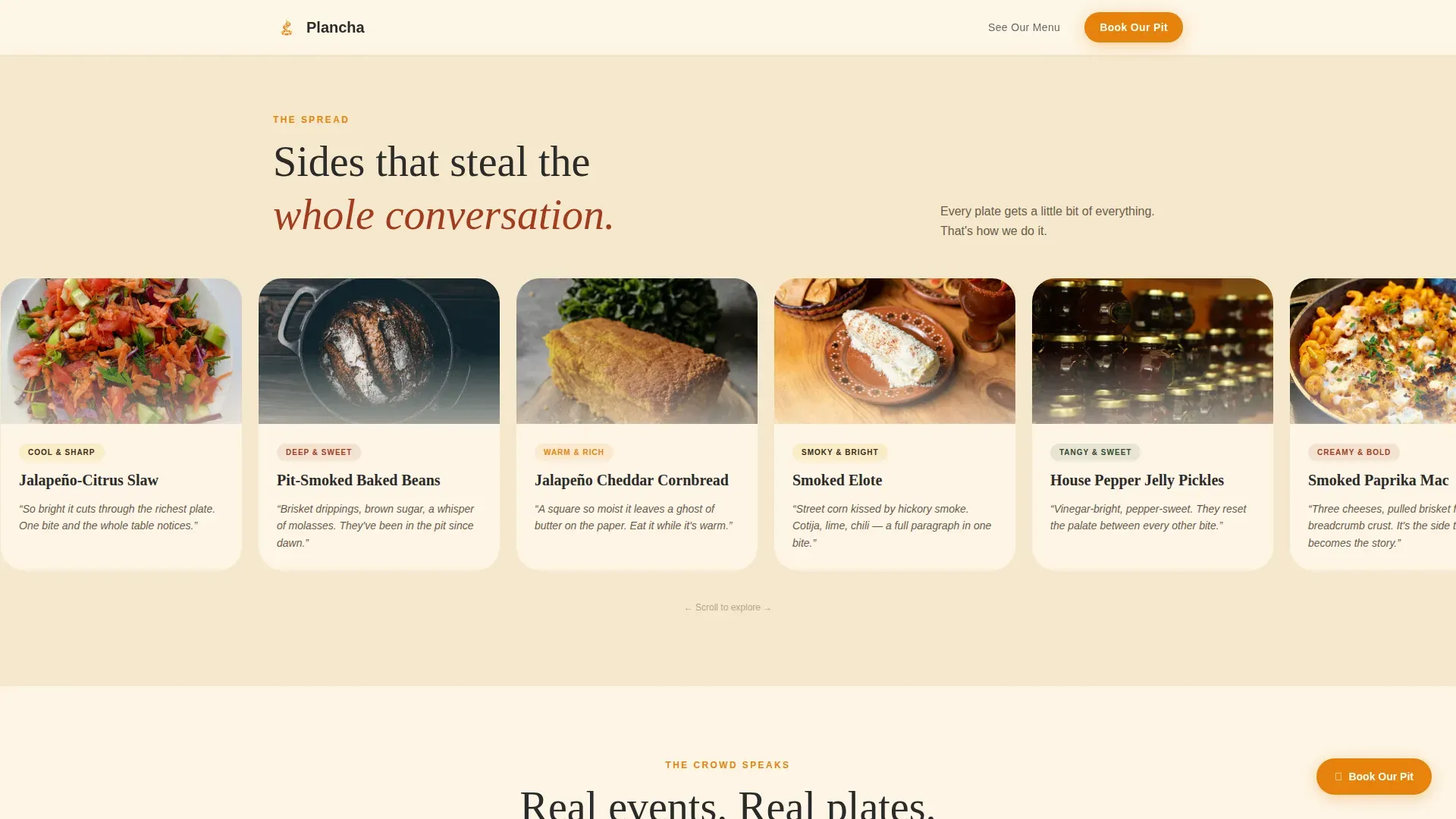 BBQ Smoker Truck Landing Page Template