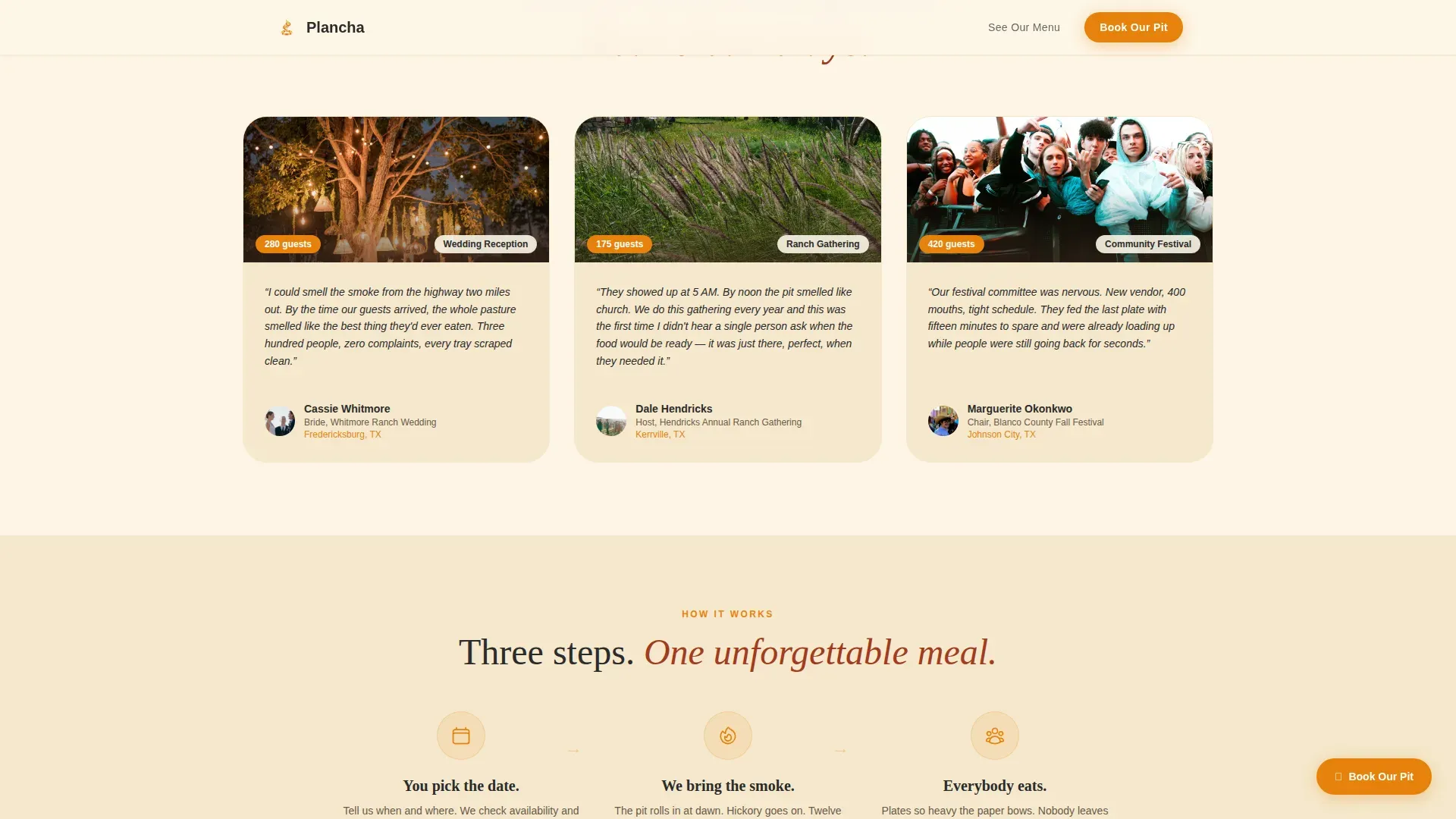 BBQ Smoker Truck Landing Page Template