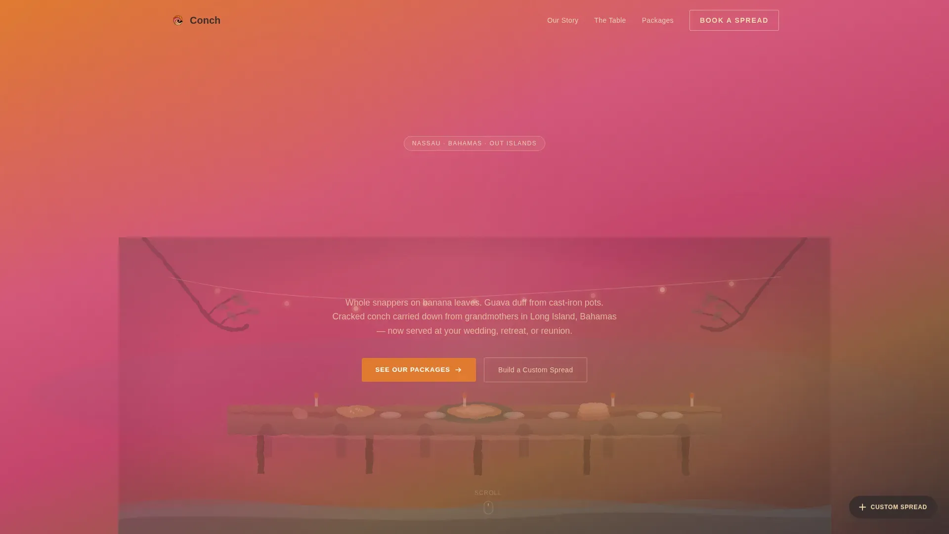 Authentic Island Catering | Free Website Template | Rocket