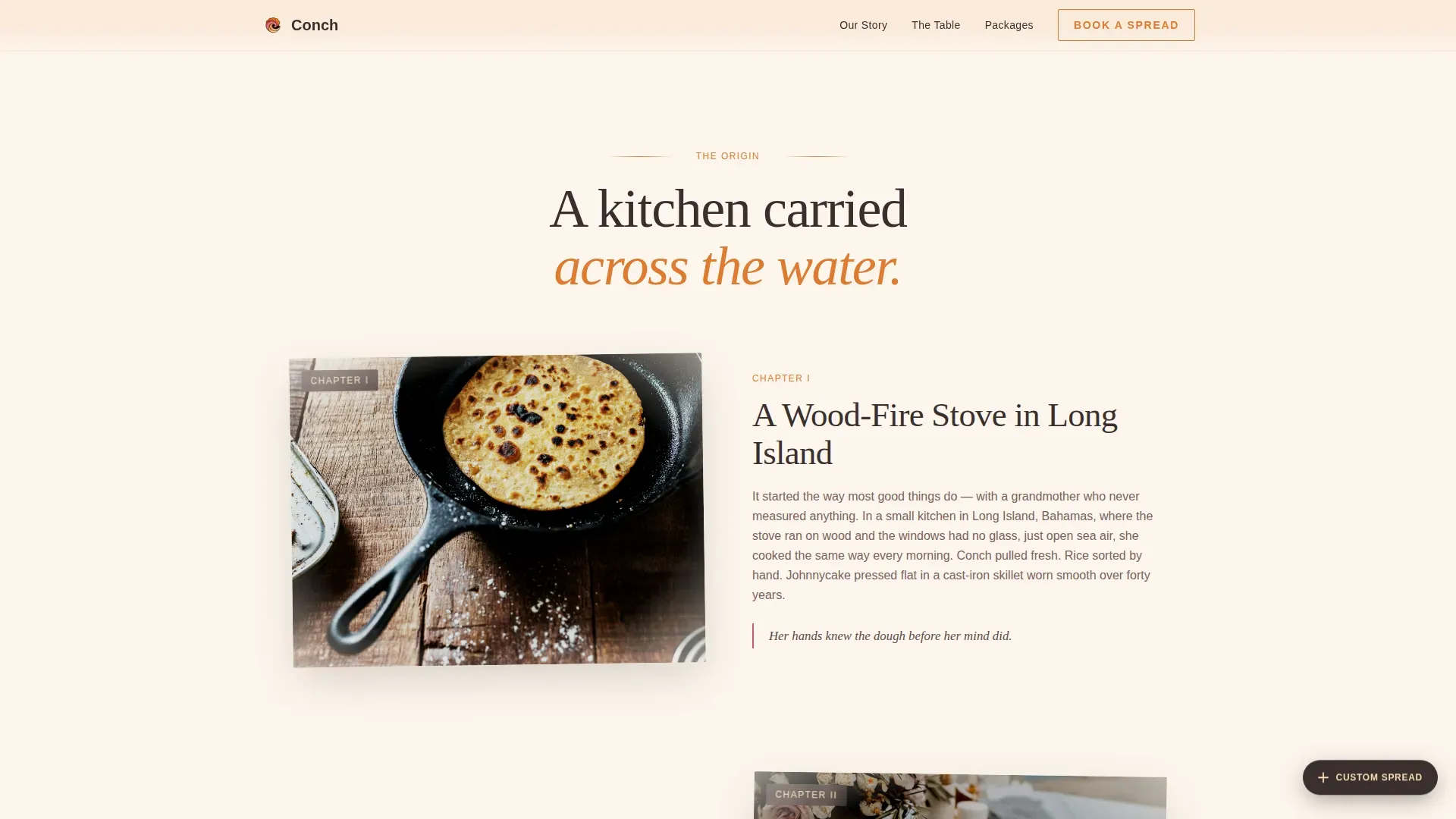 Authentic Island Catering | Free Website Template | Rocket