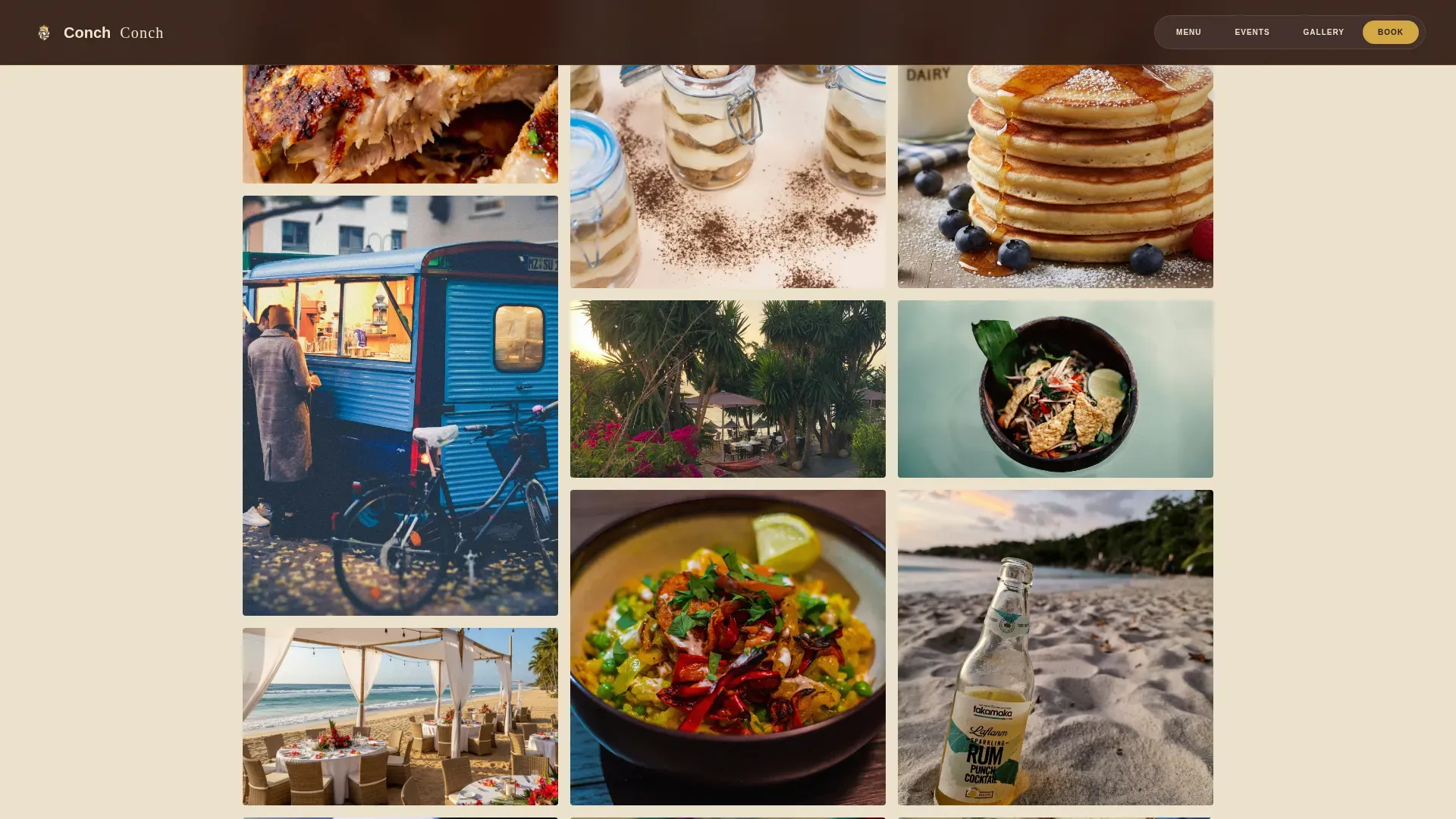 Island Food Truck | Free Website Template | Rocket