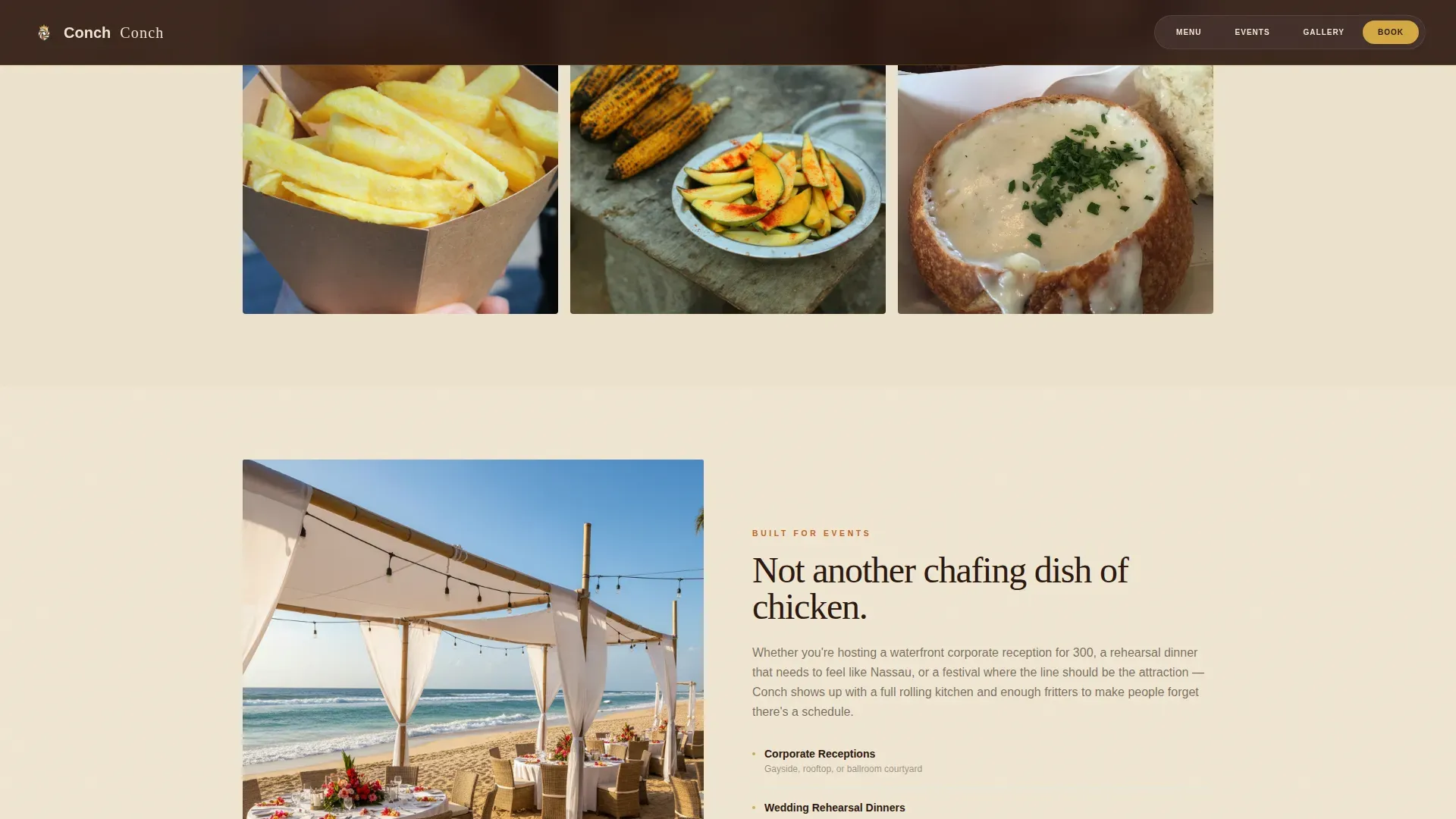 Island Food Truck | Free Website Template | Rocket