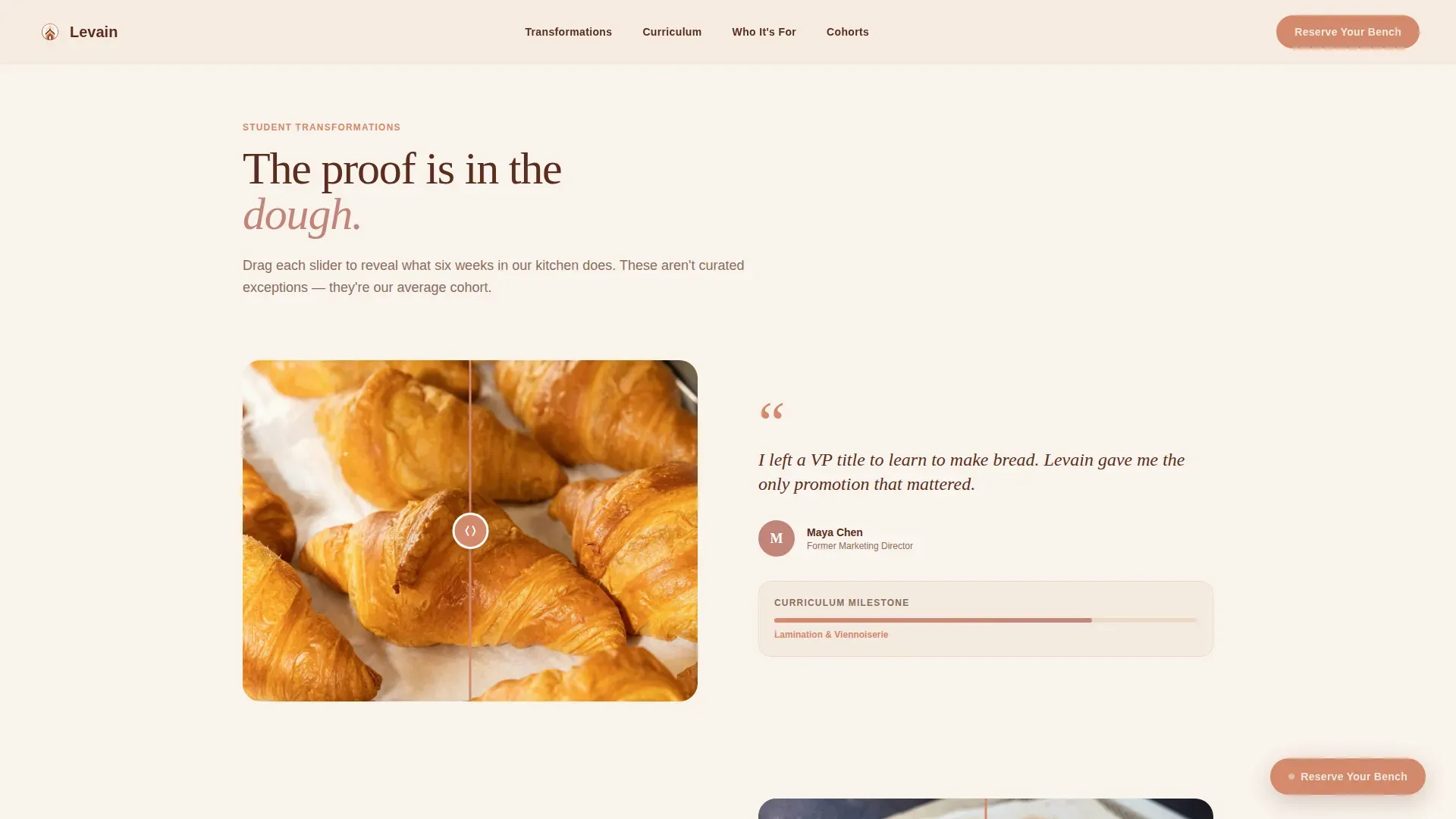 Artisan Pastry Academy Landing Page Template