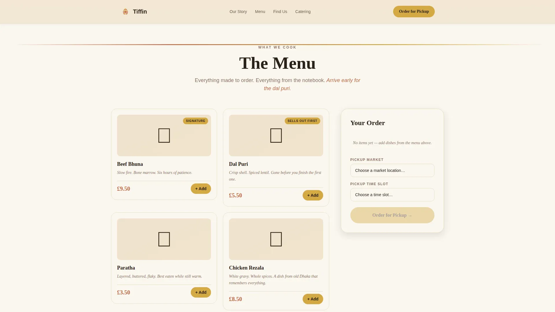 Bangladeshi Food Truck | Free Website Template | Rocket