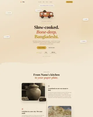 Bangladeshi Food Truck | Free Website Template | Rocket