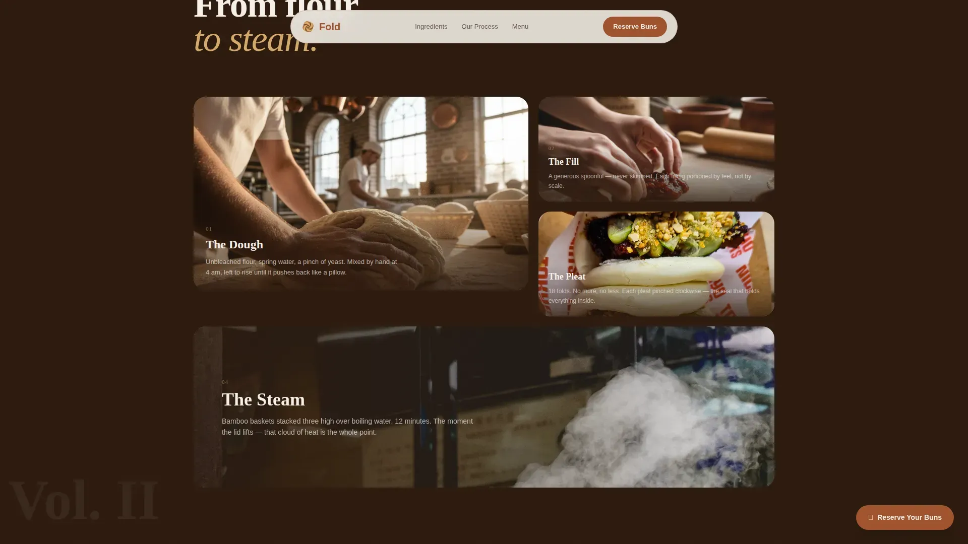 Artisan Dim Sum Landing Page Template