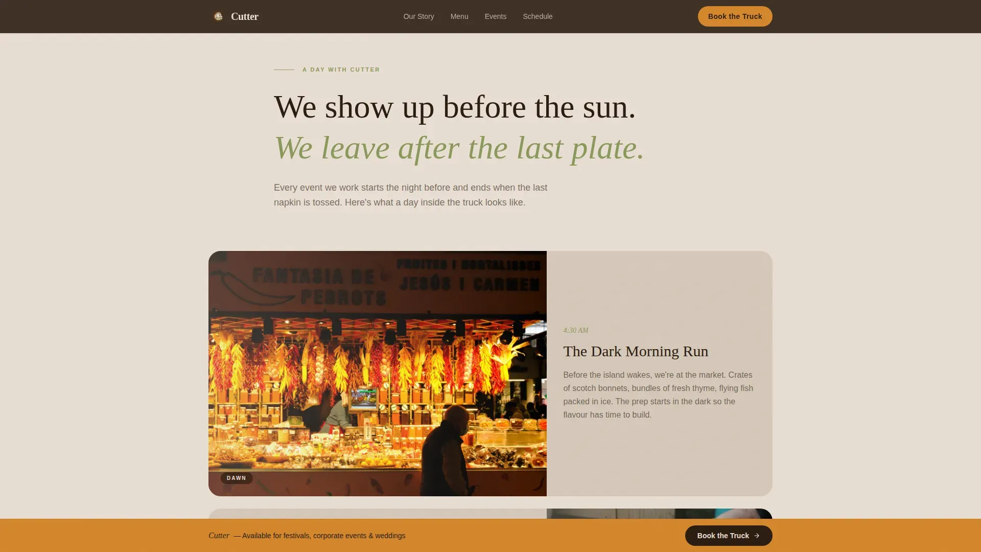 Artisan Caribbean Truck | Free Website Template | Rocket