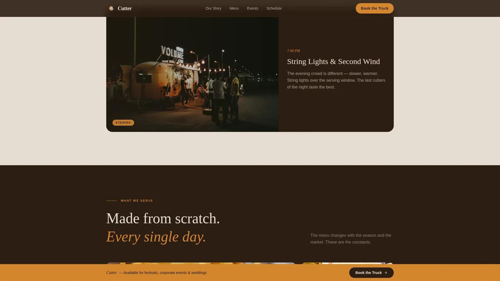 Artisan Caribbean Truck | Free Website Template | Rocket