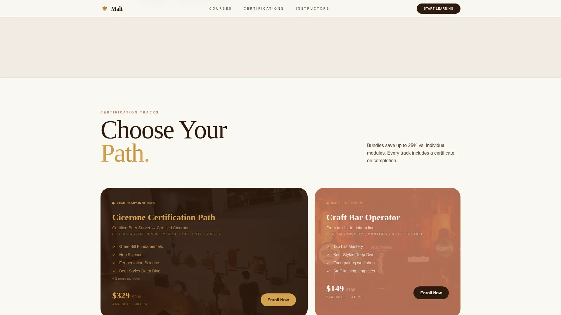 Expert Beer Education Landing Page Template