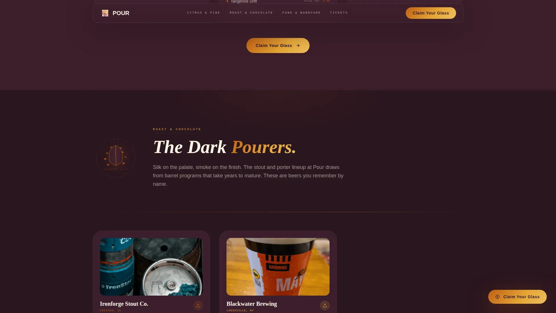 Dynamic Brewery Event Landing Page Template