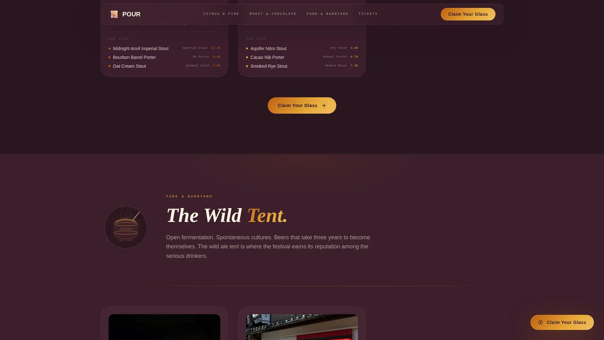 Dynamic Brewery Event Landing Page Template