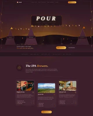 Dynamic Brewery Event Landing Page Template