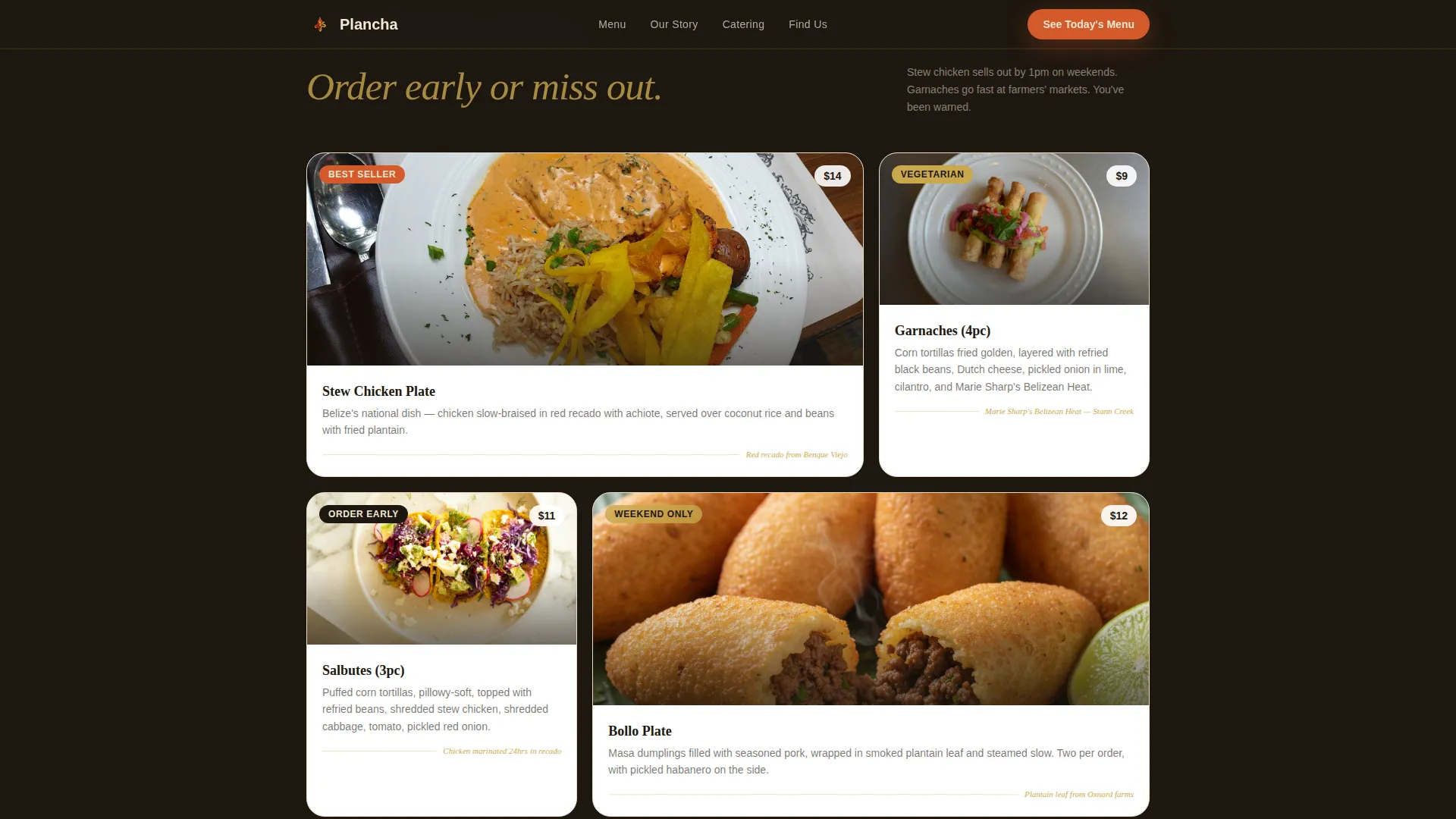 Sizzling Foodtruck | Free Website Template | Rocket